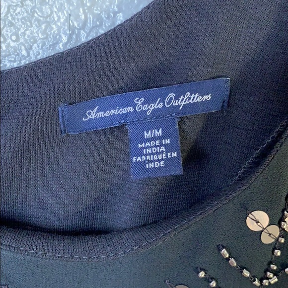 American Eagle Gray Sequin Dress, Medium - Picture 6 of 8